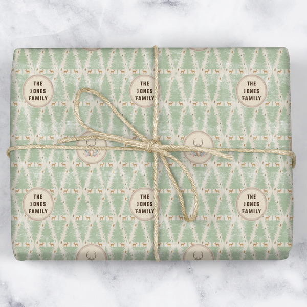 Deer Wrapping Paper Roll - Matte - Wrapped Box