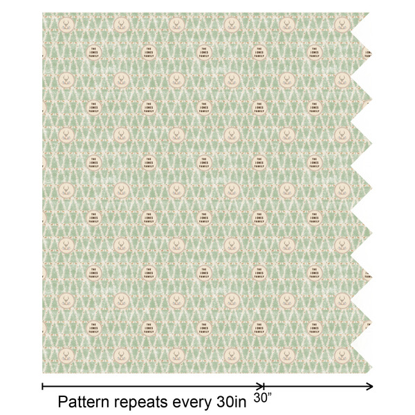 Deer Wrapping Paper Roll - Satin - Partial Roll