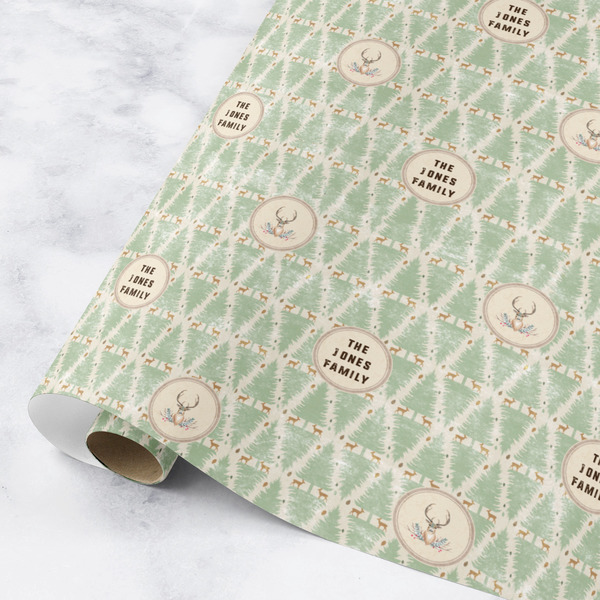 Custom Deer Wrapping Paper Roll - Medium (Personalized)