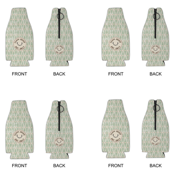 Deer Zipper Bottle Cooler - Set of 4 - APPROVAL