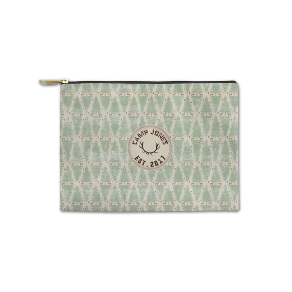 Custom Deer Zipper Pouch - Small - 8.5"x6" (Personalized)