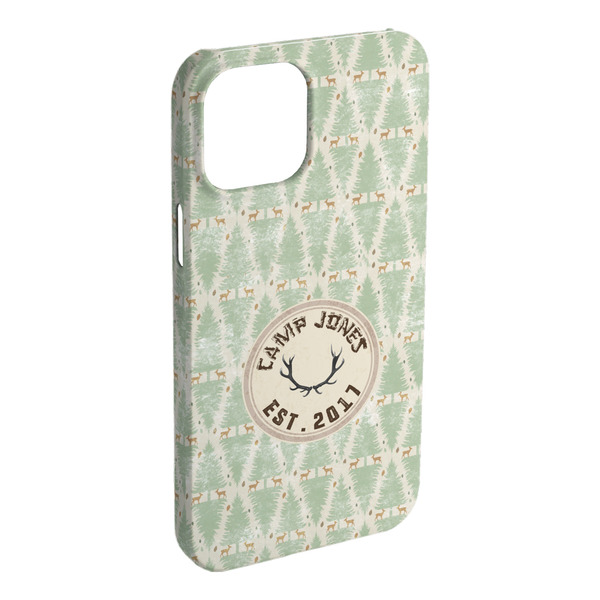 Custom Deer iPhone Case - Plastic (Personalized)