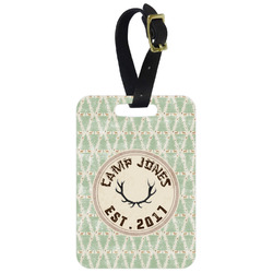 Deer Metal Luggage Tag w/ Name or Text