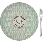 Deer Glass Appetizer / Dessert Plate 8" (Personalized)