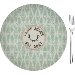 Deer 8" Glass Appetizer / Dessert Plates - Single or Set (Personalized)