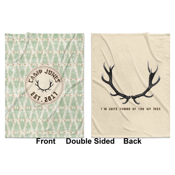 My Deer Baby Blanket (Double Sided - Printed Front and Back)