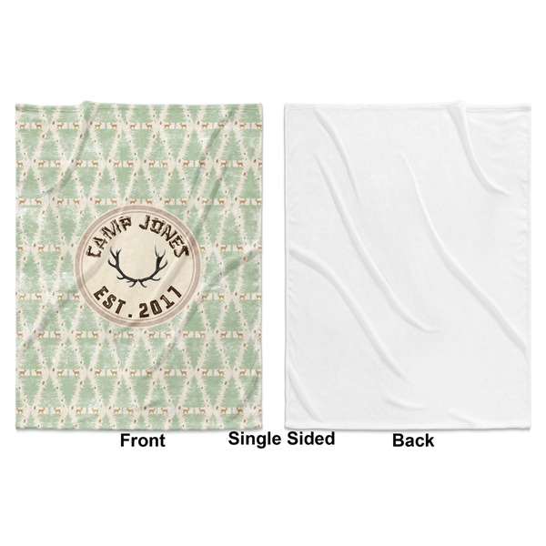 My Deer Baby Blanket (Single Sided - Printed Front, White Back)