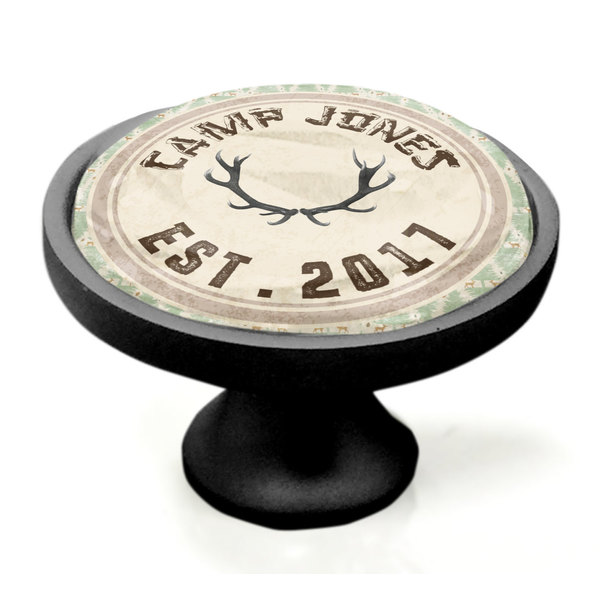 My Deer Black Custom Cabinet Knob (Side)