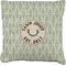 Deer Faux-Linen Throw Pillow 16" (Personalized)