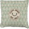 Deer Faux-Linen Throw Pillow 18" (Personalized)