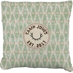 Deer Faux-Linen Throw Pillow 20" (Personalized)