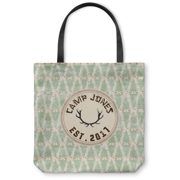 Custom Deer Canvas Tote Bag - Small - 13"x13" (Personalized)