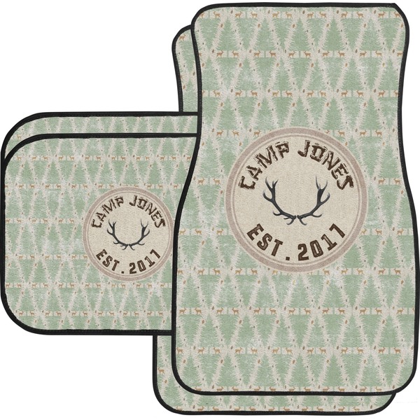 Custom Deer Car Floor Mats Set - 2 Front & 2 Back (Personalized)