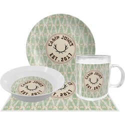 Deer Dinner Set - Single 4 Pc Setting w/ Name or Text