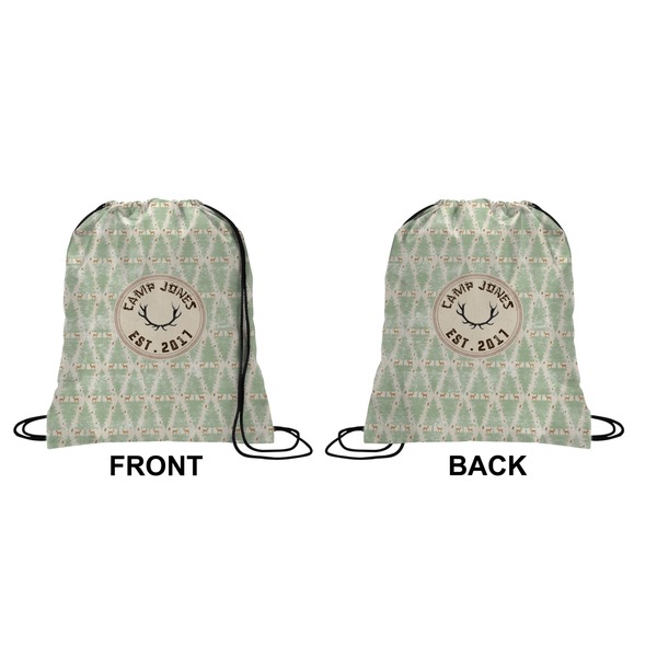 My Deer Drawstring Backpack Front & Back Small