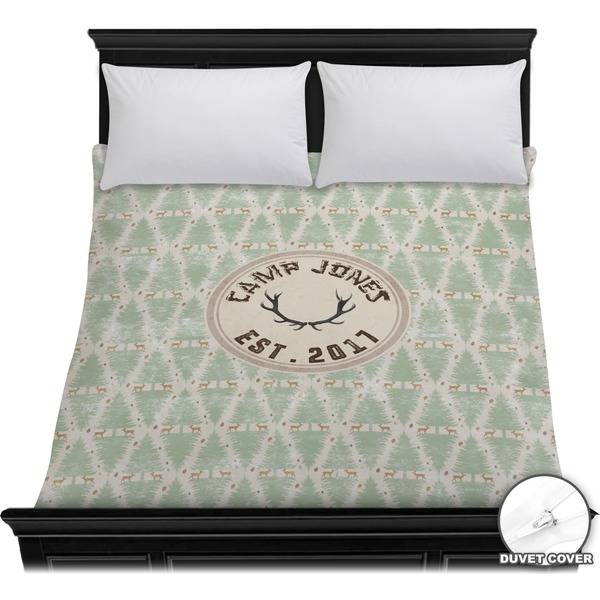 Custom Deer Duvet Cover - Full / Queen (Personalized)