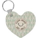 Deer Heart Plastic Keychain w/ Name or Text