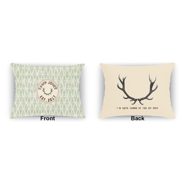 My Deer Indoor Rectangular Burlap Pillow (Front and Back)