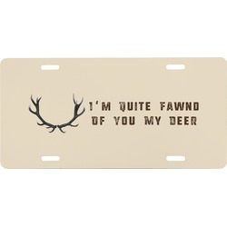Deer Front License Plate (Personalized)