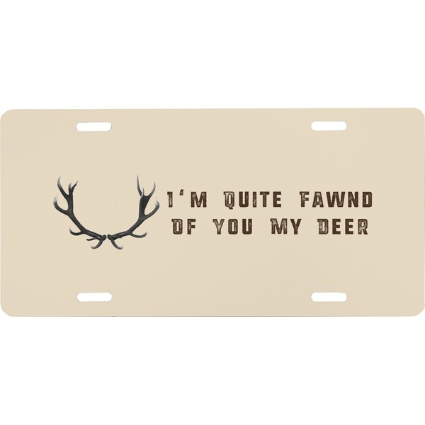 Custom Deer Front License Plate (Personalized)