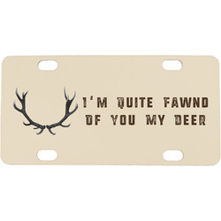 Deer Mini / Bicycle License Plate (4 Holes) (Personalized)