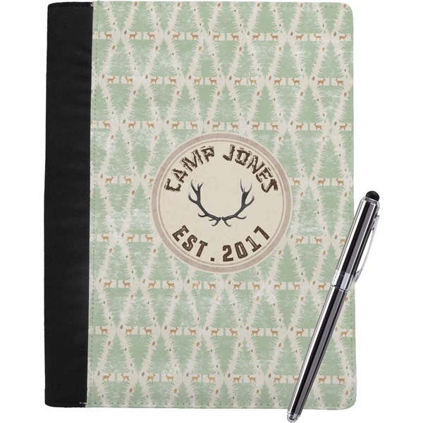 Custom Deer Notebook Padfolio - Large w/ Name or Text