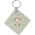 Deer Diamond Plastic Keychain w/ Name or Text