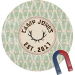 Deer Round Fridge Magnet (Personalized)
