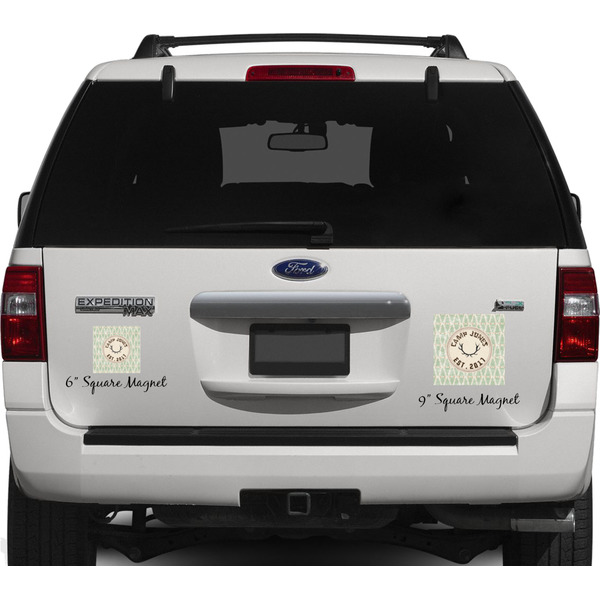 My Deer Personalized Square Car Magnets on Ford Explorer