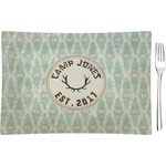 Deer Glass Rectangular Appetizer / Dessert Plate (Personalized)
