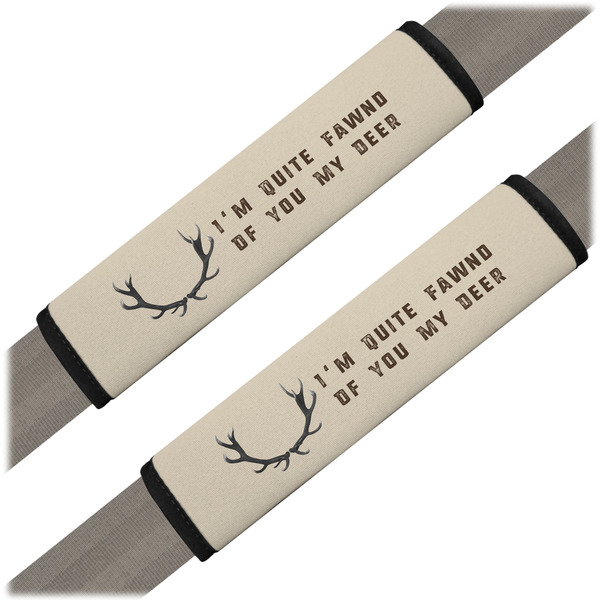 Custom Deer Seat Belt Covers (Set of 2) (Personalized)