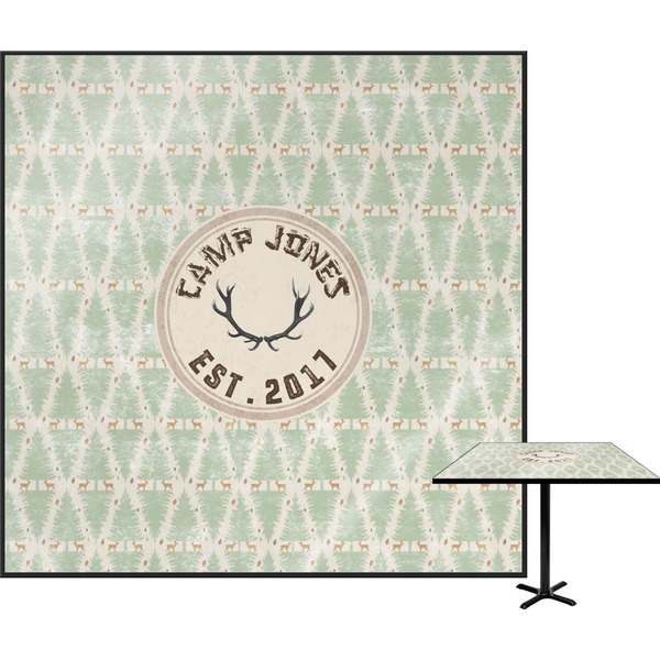 Custom Deer Square Table Top (Personalized)