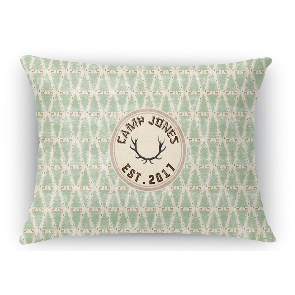 Custom Deer Rectangular Throw Pillow Case (Personalized)
