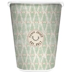 Deer Waste Basket - Double Sided (White) (Personalized)