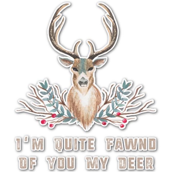 Custom Deer Graphic Decal - XLarge (Personalized)