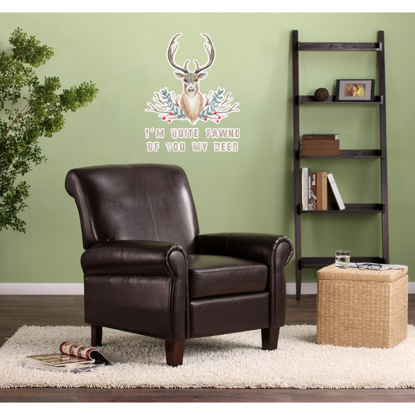 My Deer Wall Graphic on Living Room Wall