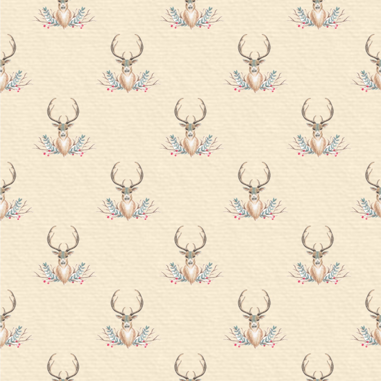 Custom Deer Wallpaper & Surface Covering (Peel & Stick 24"x 24" Sample