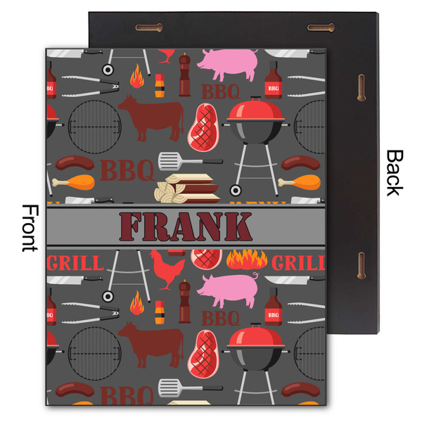 Barbeque 11x14 Wood Print - Front & Back View