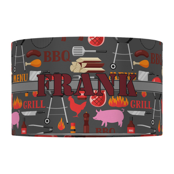 Barbeque 12" Drum Lampshade - FRONT (Fabric)