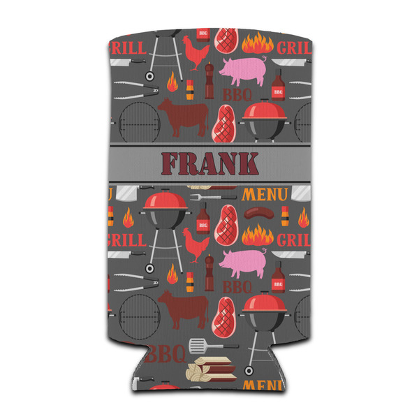 Custom Barbeque Can Cooler (tall 12 oz) (Personalized)