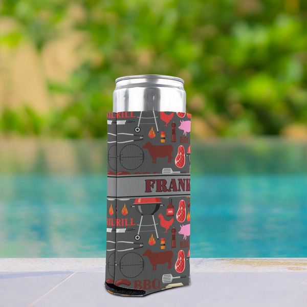 Barbeque Can Cooler - Tall 12oz - In Context