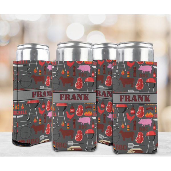 Barbeque 12oz Tall Can Sleeve - Set of 4 - LIFESTYLE