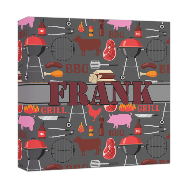 Custom Barbeque Canvas Print - 12x12 (Personalized)