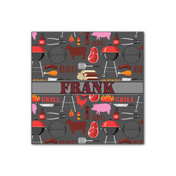 Barbeque Wood Print - 12x12 (Personalized)