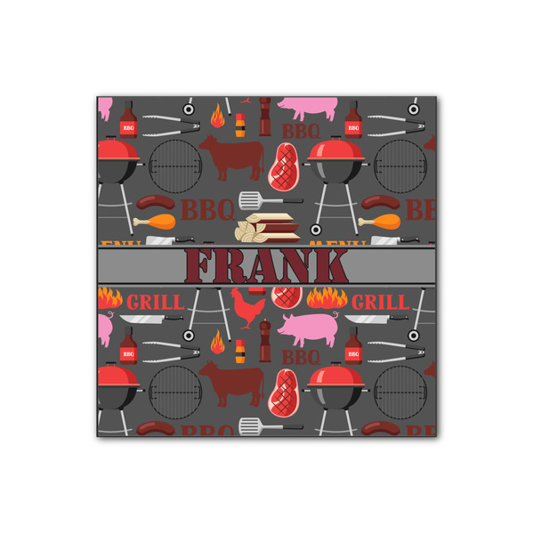 Custom Barbeque Wood Print - 12x12 (Personalized)