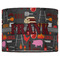 Barbeque 16" Drum Lampshade - FRONT (Fabric)