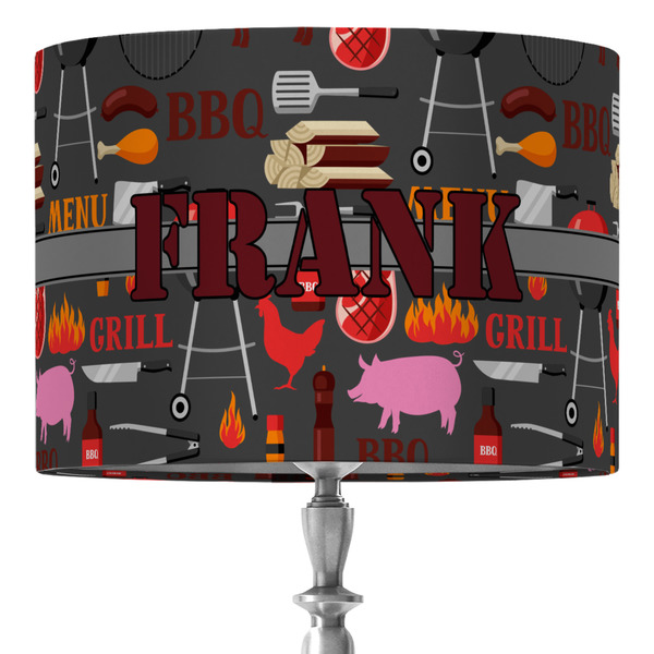 Custom Barbeque 16" Drum Lamp Shade - Fabric (Personalized)