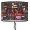 Barbeque 16" Drum Lampshade - ON STAND (Poly Film)