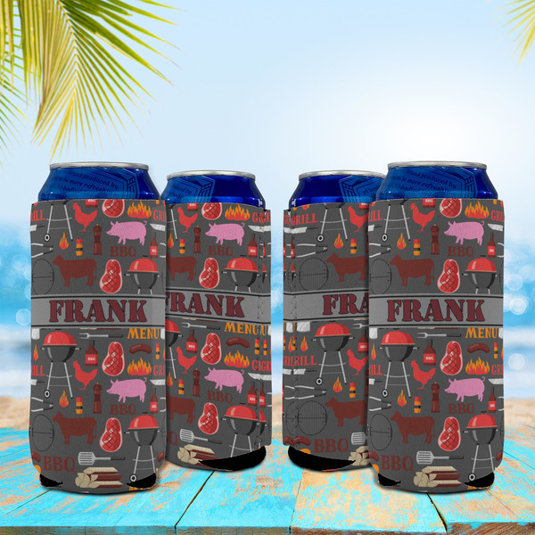 Barbeque 16oz Can Sleeve - Set of 4 - LIFESTYLE