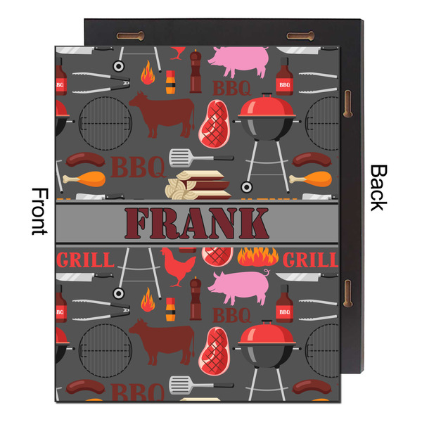 Barbeque 16x20 Wood Print - Front & Back View